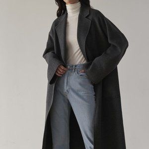 The Curated - The Boyfriend Coat in Grey Size S NEW